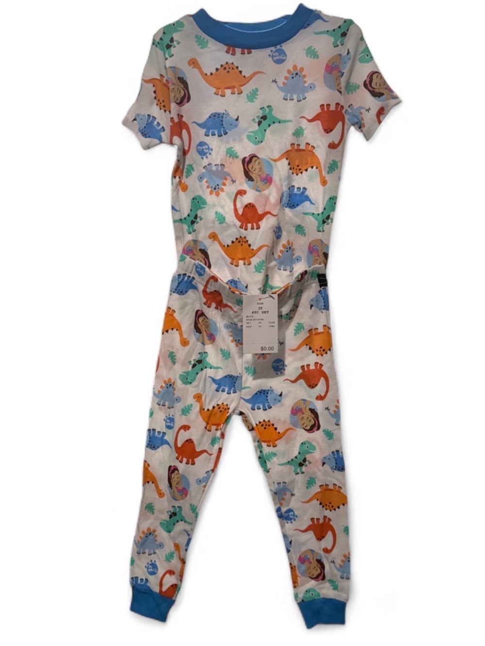 Miss Rachel Size 3T Kids Dinosaur Print Pajama Set
